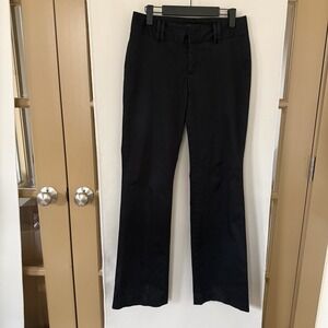 Banana Republic Womens 2 Black Contoured Boot Cut Slacks Dress Pants Bottoms